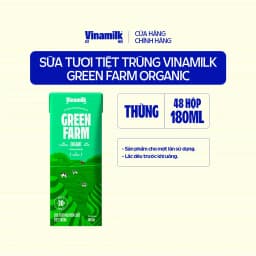 Thumbnail Thùng 48 hộp Sữa Tươi Tiệt Trùng Vinamilk Green Farm Organic 180ml 4