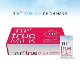 Thumbnail Thùng 48 hộp sữa tươi tiệt trùng TH true MILK hương dâu tự nhiên 110 ml (110 ml x 48) 1