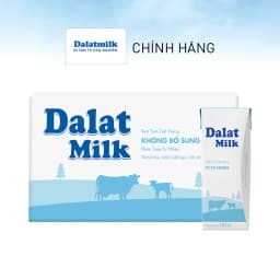 Thumbnail Thùng 48 hộp sữa tươi tiệt trùng Dalatmilk vị tự nhiên 180 ml (180 ml x 48) 1