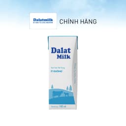 Thumbnail Thùng 48 hộp sữa tươi tiệt trùng Dalatmilk ít đường 180 ml (180 ml x 48) 2