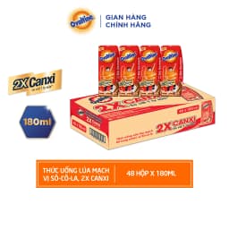 Thumbnail Thùng 48 hộp Thức uống lúa mạch gấp đôi Canxi hương vị sô-cô-la Ovaltine (180ml x 48) 1