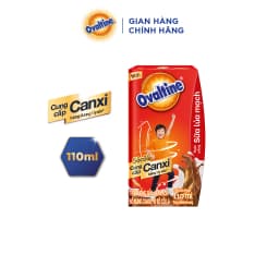 Thumbnail Thùng 48 hộp Thức uống lúa mạch thêm Canxi hương vị sô-cô-la Ovaltine (110ml x 48) 3