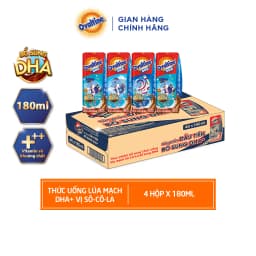 Thumbnail Thùng 48 hộp Thức uống lúa mạch hương vị sô-cô-la Ovaltine DHA+ (180ml x 48) 1