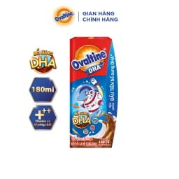 Thumbnail Thùng 48 hộp Thức uống lúa mạch hương vị sô-cô-la Ovaltine DHA+ (180ml x 48) 4