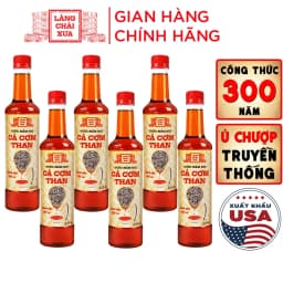 Thumbnail Thùng 6 chai nước mắm nhỉ cá cơm than Làng Chài Xưa 525ml/chai sánh đặc thịt cá 300 năm truyền thống 1