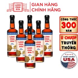 Thumbnail Thùng 6 chai nước mắm nhỉ xuất khẩu Làng Chài Xưa Nhãn Xanh 500ml/chai vị dịu nhẹ phù hợp giới trẻ 1