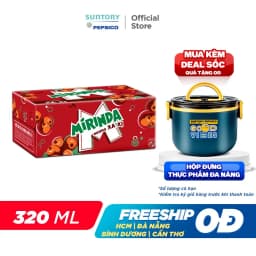 Thumbnail Thùng Nước Ngọt Có Gaz Mirinda Xá Xị (320ml/lon) 1