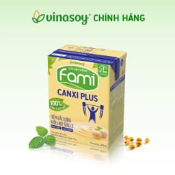 Thumbnail Thùng sữa đậu nành Fami Canxi Plus nguyên vị hộp (36 hộp x 200ml) 1