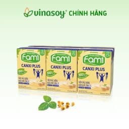 Thumbnail Thùng sữa đậu nành Fami Canxi Plus nguyên vị hộp (36 hộp x 200ml) 4