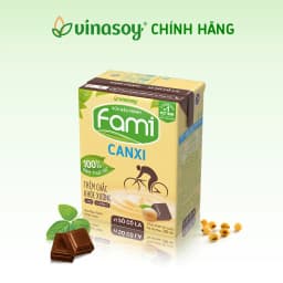 Thumbnail Thùng sữa đậu nành Fami Canxi Vị sô cô la hộp (36 hộp x 200ml) 1