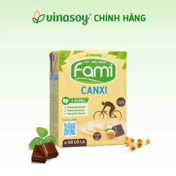 Thumbnail Thùng sữa đậu nành Fami Canxi Vị sô cô la hộp (36 hộp x 200ml) 2