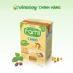 Thumbnail Thùng sữa đậu nành Fami Canxi Cà Phê (36 hộp x 200ml) 1