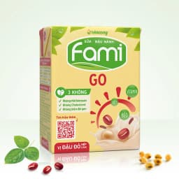 Thumbnail Thùng sữa đậu nành Fami Go Đậu đỏ (36 hộp x 200ml) 3