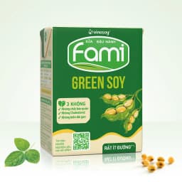 Thumbnail Thùng sữa đậu nành Fami Green Soy rất ít đường (**) (36 hộp x 180ml) 3