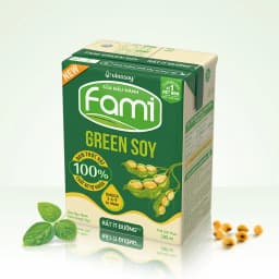Thumbnail Thùng sữa đậu nành Fami Green Soy rất ít đường (**) (36 hộp x 180ml) 4