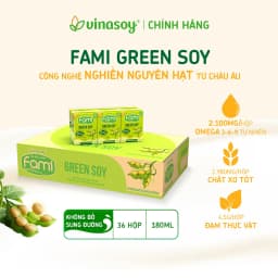 Thumbnail Thùng sữa đậu nành Fami Green Soy không bổ sung đường (36 hộp x 180ml) 1
