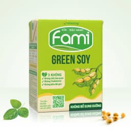 Thumbnail Thùng sữa đậu nành Fami Green Soy không bổ sung đường (36 hộp x 180ml) 2