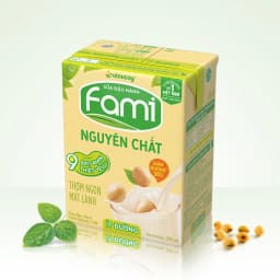 Thumbnail Thùng sữa đậu nành Fami Nguyên chất ít đường (36 hộp x 200ml) 1