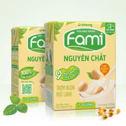 Thumbnail Thùng sữa đậu nành Fami Nguyên chất ít đường (36 hộp x 200ml) 2