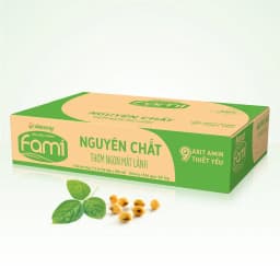 Thumbnail Thùng sữa đậu nành Fami Nguyên chất có đường (36 hộp x 200ml) 4