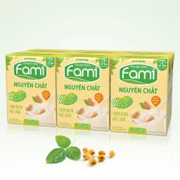 Thumbnail Thùng sữa đậu nành Fami Nguyên chất ít đường (36 hộp x 200ml) 3