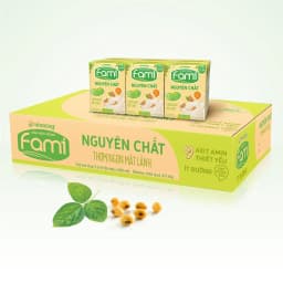 Thumbnail Thùng sữa đậu nành Fami Nguyên chất ít đường (36 hộp x 200ml) 4