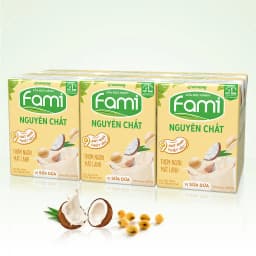 Thumbnail Thùng sữa đậu nành Fami Nguyên Chất vị Sữa dừa (36 hộp x 200ml) 4