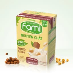 Thumbnail Thùng sữa đậu nành Fami Nguyên Chất vị đường đen (36 hộp x 200ml) 1