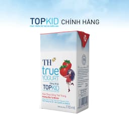 Thumbnail Thùng Sữa Chua Uống Tiệt Trùng TH true YOGURT TOPKID milk Hương Dâu 110ml (48 Hộp) 2