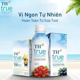 Thumbnail Thùng Sữa Chua Uống Tiệt Trùng TH true YOGURT TOPKID milk Hương Dâu 110ml (48 Hộp) 3