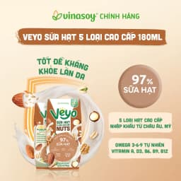 Thumbnail Thùng Sữa hạt 5 loại cao cấp Veyo Nuts (30 Hộp x 180ml) 3