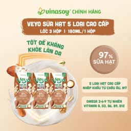 Thumbnail Thùng Sữa hạt 5 loại cao cấp Veyo Nuts (30 Hộp x 180ml) 4