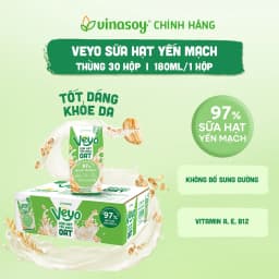 Thumbnail Thùng Sữa hạt Yến mạch Veyo Oat (30 Hộp x 180ml) 1