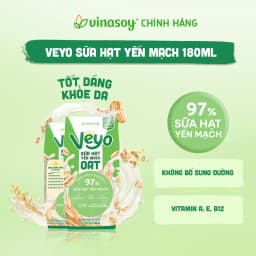 Thumbnail Thùng Sữa hạt Yến mạch Veyo Oat (30 Hộp x 180ml) 3