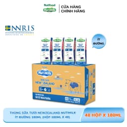 Thumbnail Thùng Sữa Tiệt Trùng New Zealand NutiMilk Ít Đường 180ml 1