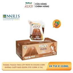 Thumbnail Thùng Thạch Trái Cây NuVi Vị Sữa Lúa Mạch 110ml (Túi 110ml x 24) 2