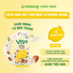 Thumbnail Thùng Veyo Sữa hạt lên men tự nhiên Vị Cam Yuzu (30hộp x 180ml) 2