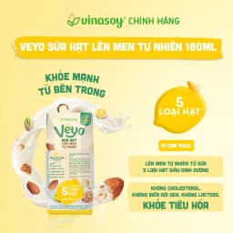 Thumbnail Thùng Veyo Sữa hạt lên men tự nhiên Vị Cam Yuzu (30hộp x 180ml) 3