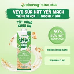 Thumbnail Thùng Veyo sữa hạt yến mạch (10 hộp x 1 Lít) 2