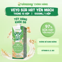 Thumbnail Thùng Veyo sữa hạt yến mạch (10 hộp x 1 Lít) 3