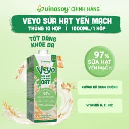 Thumbnail Thùng Veyo sữa hạt yến mạch (10 hộp x 1 Lít) 4