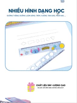 Thumbnail Thước kẻ 30cm cute cho bé 1989KIDS học sinh tiểu học,chất liệu trong suốt an toàn cho trẻ em,thước kẻ cho bé 2