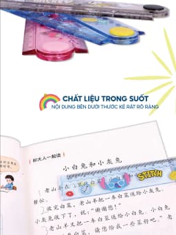 Thumbnail Thước kẻ 30cm cute cho bé 1989KIDS học sinh tiểu học,chất liệu trong suốt an toàn cho trẻ em,thước kẻ cho bé 4