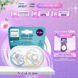 Thumbnail Ti Giả Avent Ultra Air 0-6 Tháng, Núm Ty Ngậm Cho Bé Sơ Sinh An Toàn Mềm Mại Chính Hãng 1