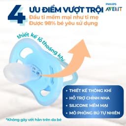 Thumbnail Ti Giả Avent Ultra Air Phát Sáng 0-18 Tháng Tuổi, Núm Ty Ngậm Ban Đêm Cho Trẻ Chính Hãng 4