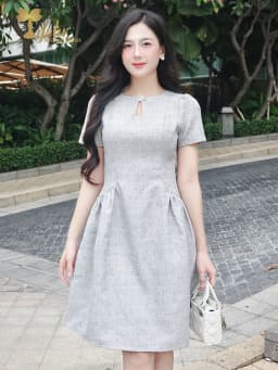 Thumbnail TIFALU - Váy nữ, Đầm suông A bigsize dự tiệc sang chảnh - ZOL422GRY 1