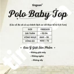 Thumbnail TINGOAN® - Áo len xù POLO cổ bẻ xám phối túi ngực POLO BABY TOP/GR (không bao gồm khăn choàng cổ) 2