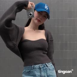Thumbnail TINGOAN® - Áo set cardigan tặng kèm quây len xù xám WAY 2 SEXY V2XM/GR PHIÊN BẢN MỚI NHẤT T6/2024 1