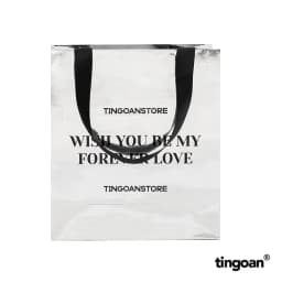 Thumbnail TINGOAN® - PHỤ KIỆN TÚI GIẤY BÌA MỀM BẠC TINGOAN QUAI ĐÍNH KEO 3