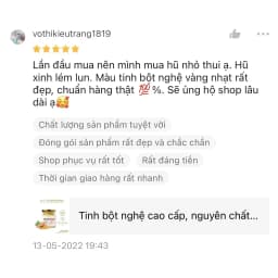 Thumbnail Tinh bột nghệ cao cấp HNT NATURAL PRODUCT TBN30G 1